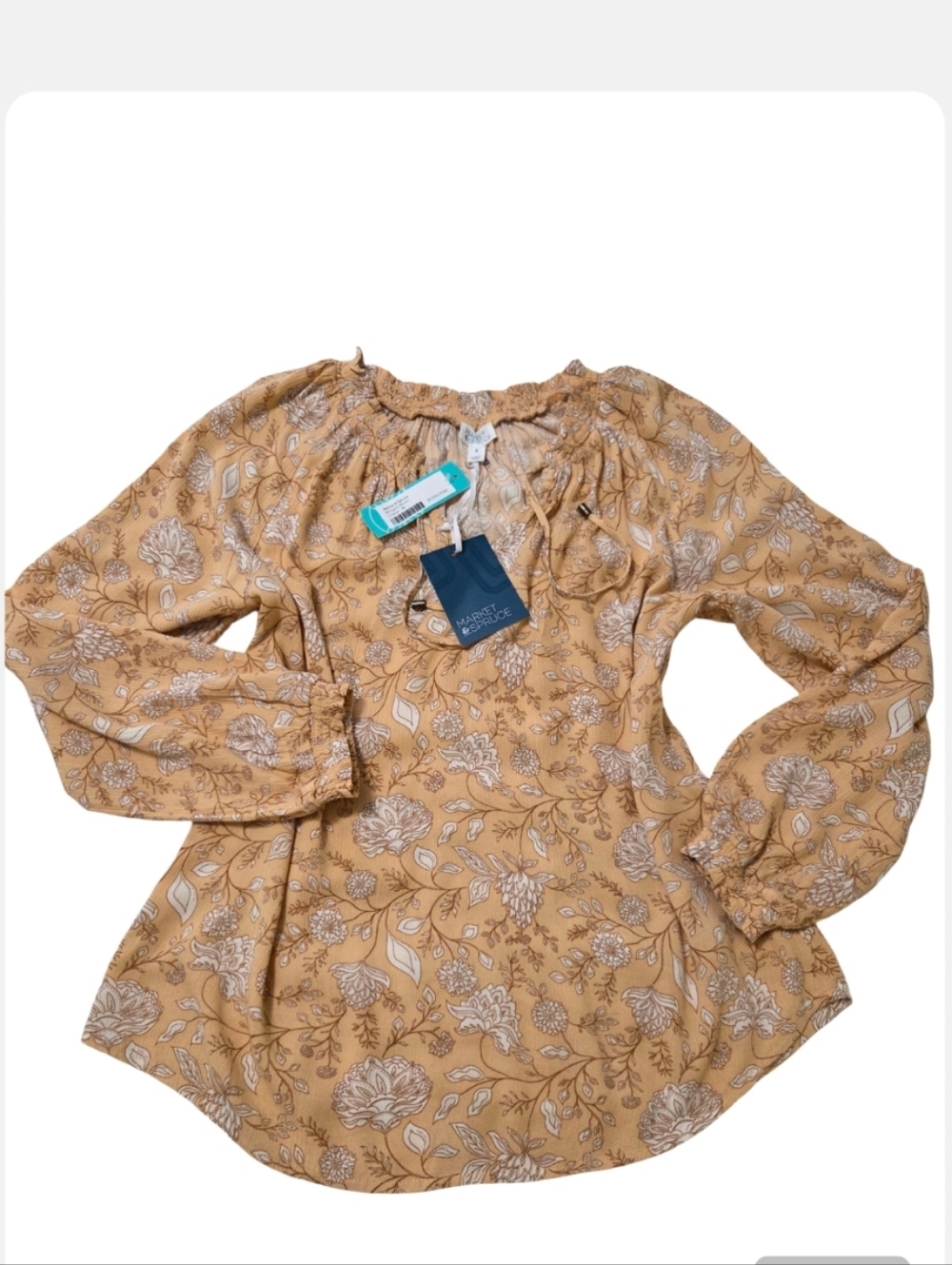 NWT Market & Spruce Floral Blouse.